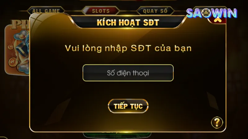 Điều kiện khi đăng ký, đăng nhập tại cổng game Saowin